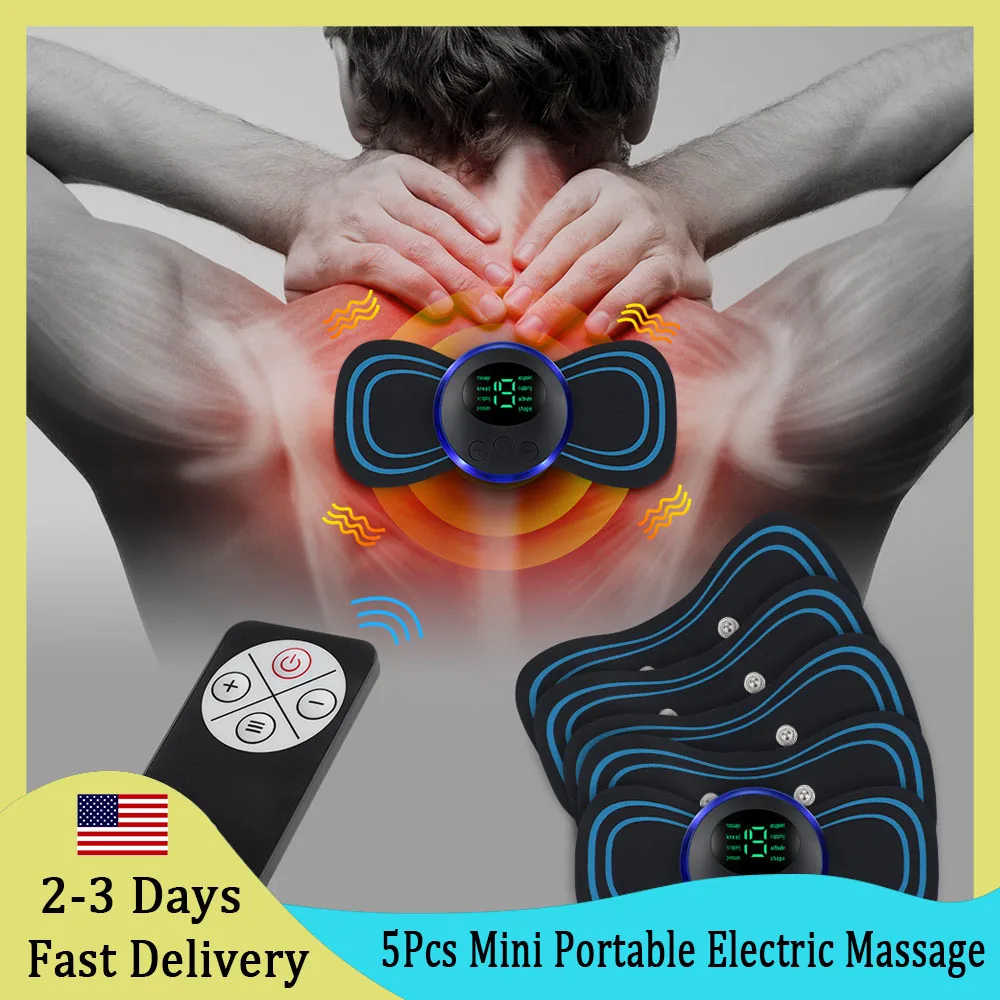5Pcs Mini Portable Electric Massage Sticker EMS Pulse Neck Massager Relief Muscle Pain and Soreness for Shoulder Leg Arms Cervic
5Pcs Mini Portable Electric Massage Sticker EMS Pulse Neck Massager Relief Muscle Pain and Soreness for Shoulder Leg Arms Cervic