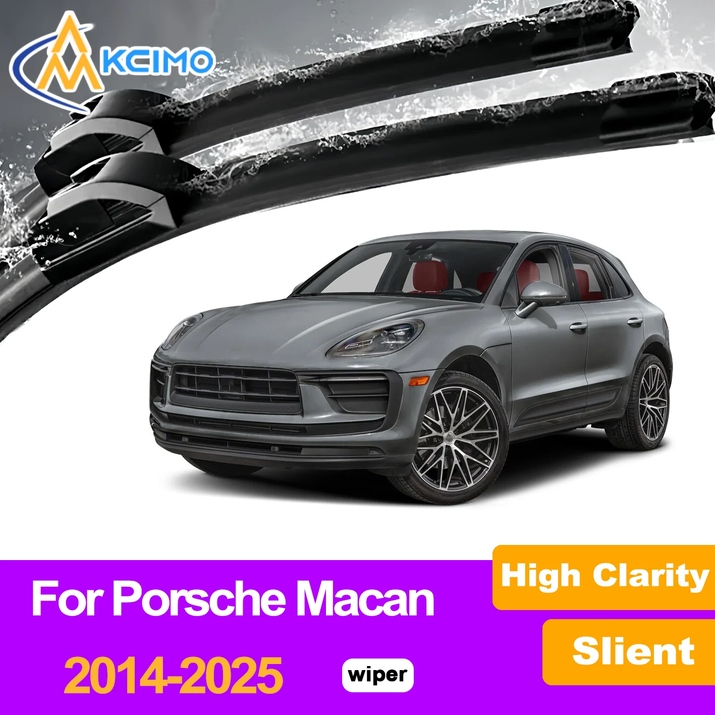 Silent Black Front Wiper Blades Set for Porsche Porsche Macan 2014-2025 2015 Auto Windscreen Windshield Window Wiper Accessories
Silent Black Front Wiper Blades Set for Porsche Porsche Macan 2014-2025 2015 Auto Windscreen Windshield Window Wiper Accessories