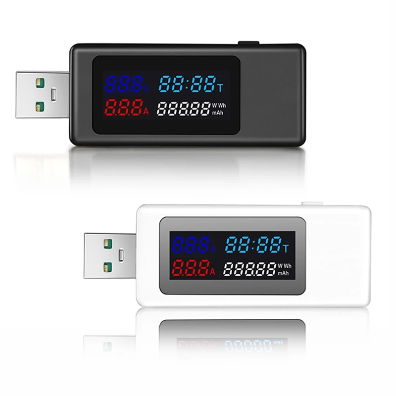 ABJA-6 в 1, USB-тестер, DC4-30 В, IPS-дисплей, цифровой измеритель напряжения, мощности, таймера, емкости, детектор для тока, напряжения
ABJA-6 в 1, USB-тестер, DC4-30 В, IPS-дисплей, цифровой измеритель напряжения, мощности, таймера, емкости, детектор для тока, напряжения