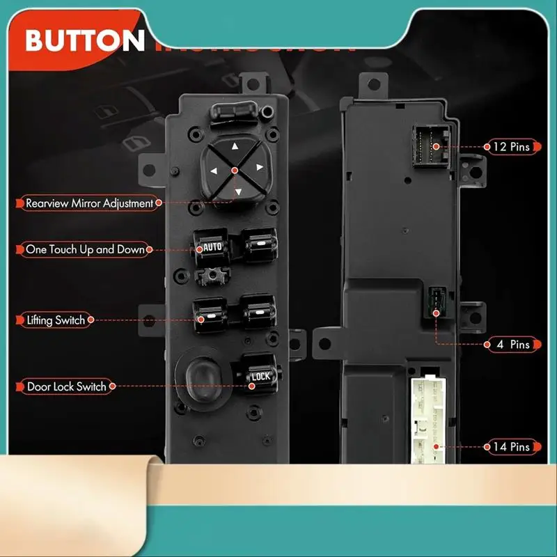 Power Window Master Switch For Jeep Grand Cherokee WJ 1999-2004 Replace 55196389AB 5JM60DX9AB
Power Window Master Switch For Jeep Grand Cherokee WJ 1999-2004 Replace 55196389AB 5JM60DX9AB