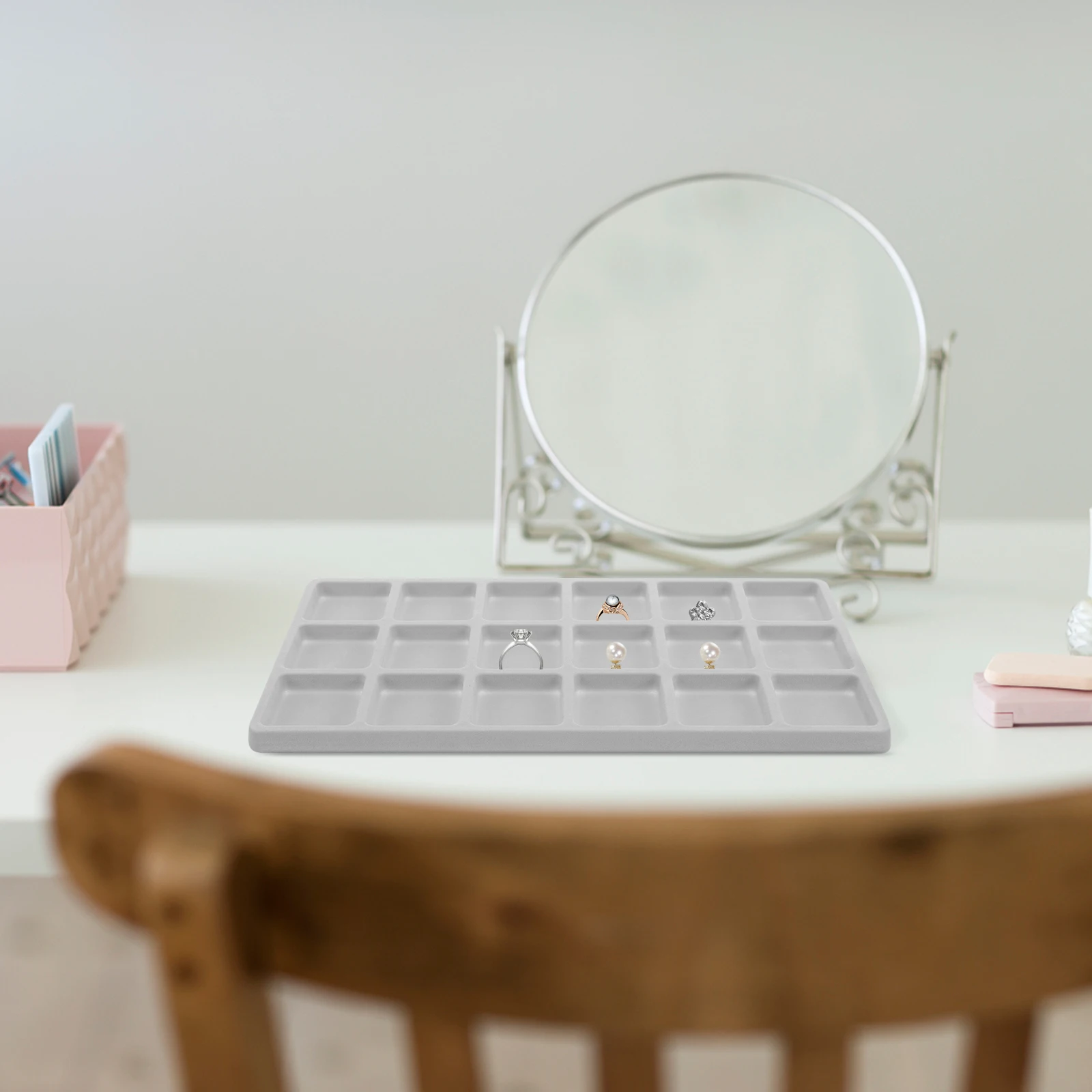 Jewelry Organizer Compartment Tool For Rings Earrings Necklaces Storage Display Case Trinket Tray Ring Storage Beading
Jewelry Organizer Compartment Tool For Rings Earrings Necklaces Storage Display Case Trinket Tray Ring Storage Beading