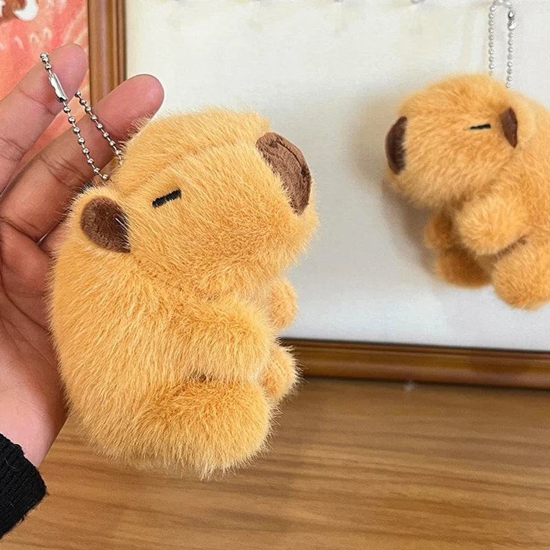 Cute Capybara Key Chain Cartoon Lucky Guinea Pig Doll Pendant Car Keyring Backpack Charms Bag Decor Accessories
Cute Capybara Key Chain Cartoon Lucky Guinea Pig Doll Pendant Car Keyring Backpack Charms Bag Decor Accessories