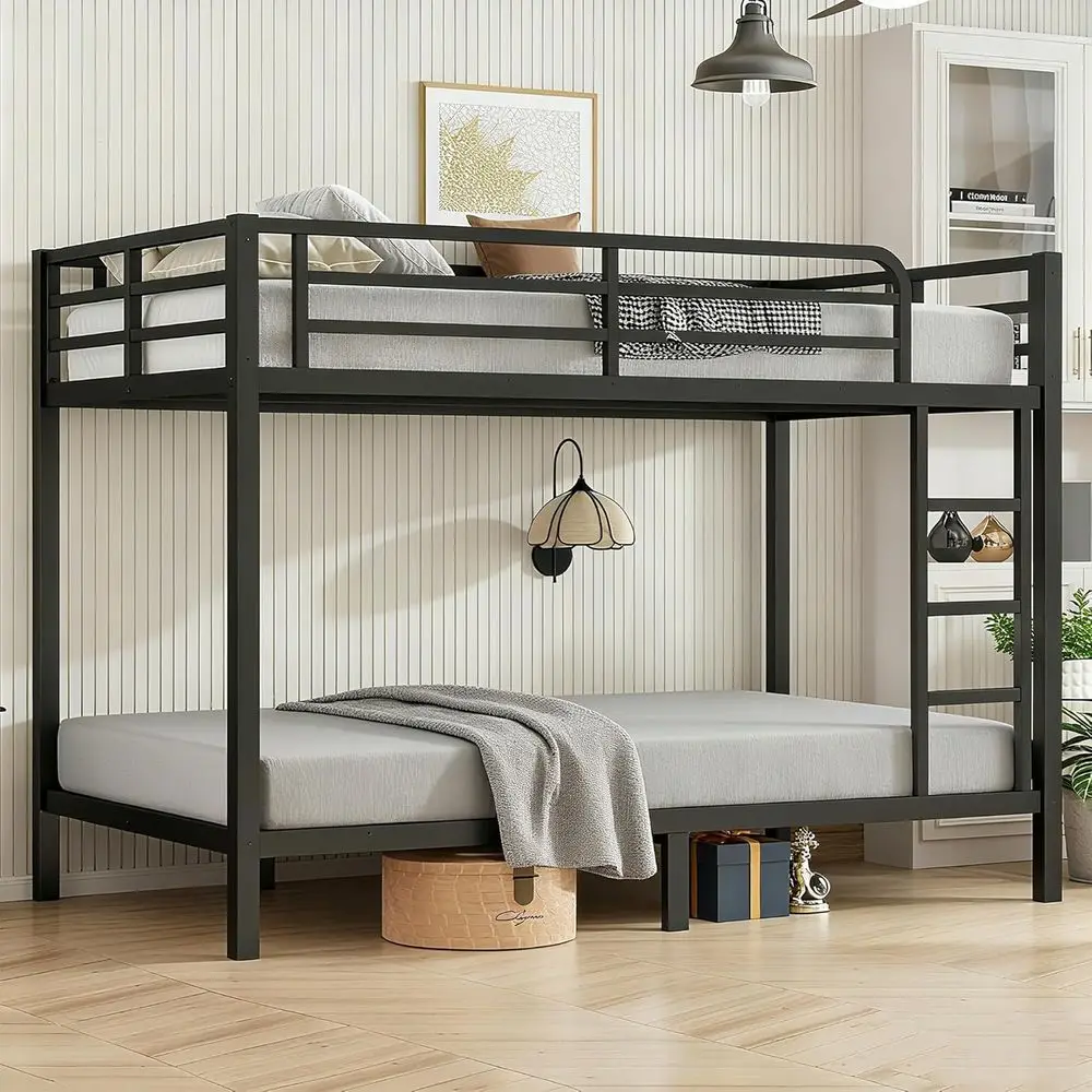Heavy-Duty XL Bunk Bed with Guardrail and Ladder, Suitable for Adults and Kids, Black
Heavy-Duty XL Bunk Bed with Guardrail and Ladder, Suitable for Adults and Kids, Black