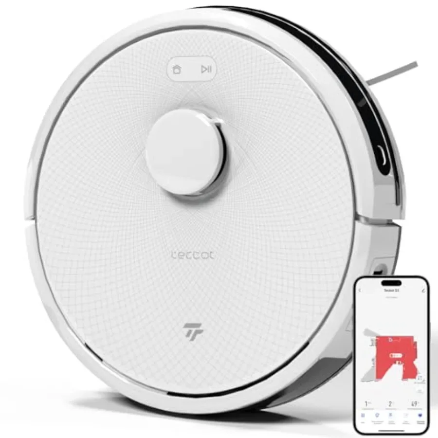 S3 PRO Robotic Vacuum Cleaner and Mop for Hard Floors and Pet Hair White, LiDAR Navigation, 150min Runtime, 4000Pa Suction, Aut
S3 PRO Robotic Vacuum Cleaner and Mop for Hard Floors and Pet Hair White, LiDAR Navigation, 150min Runtime, 4000Pa Suction, Aut