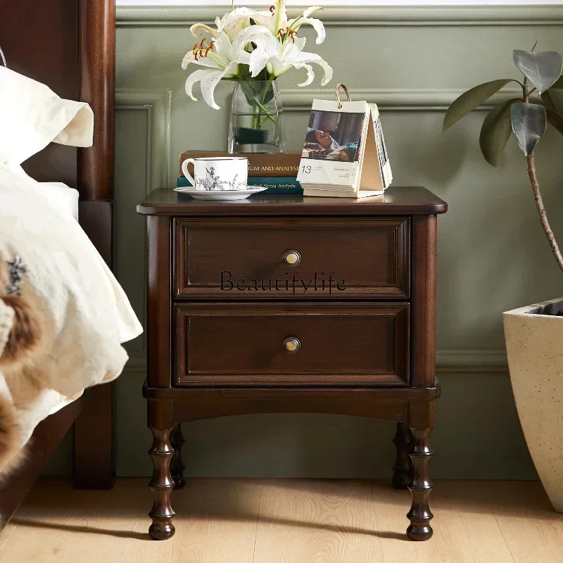 35American solid wood bedside corner cabinet bedroom drawer storage modern simple small locker
35American solid wood bedside corner cabinet bedroom drawer storage modern simple small locker