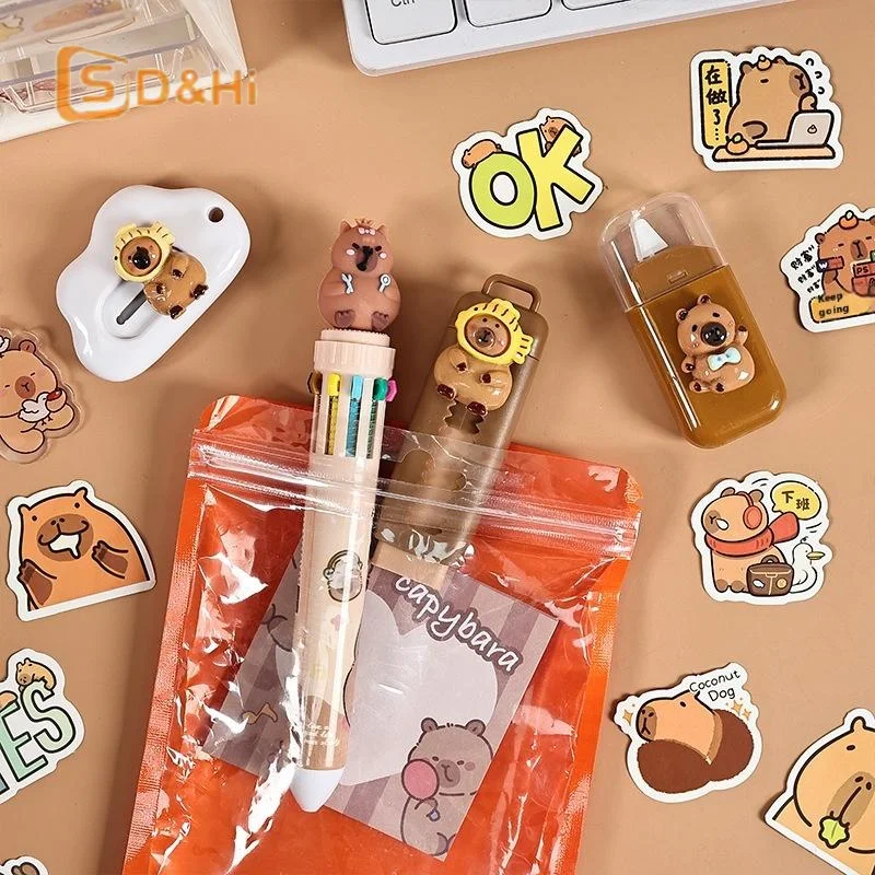 Cartoon Capybara Pattern Stationery Set Student Learning Stationery Set Cute Cartoon School Supplies Creative Gift
Cartoon Capybara Pattern Stationery Set Student Learning Stationery Set Cute Cartoon School Supplies Creative Gift