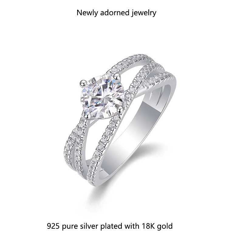 Amazon's new pure silver Moissanite ring, 'Three Lives and Three Worlds' hollow design, premium 1-carat Moissanite
Amazon's new pure silver Moissanite ring, 'Three Lives and Three Worlds' hollow design, premium 1-carat Moissanite