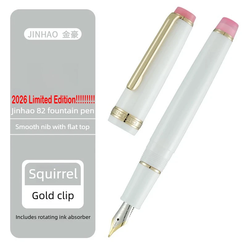 2026 Limited Colors JINHAO 82 Fountain Pen Rose Gold Clip Macaron Color EF/F/M Calligraphy Pen Stationery School Office Supplies
2026 Limited Colors JINHAO 82 Fountain Pen Rose Gold Clip Macaron Color EF/F/M Calligraphy Pen Stationery School Office Supplies