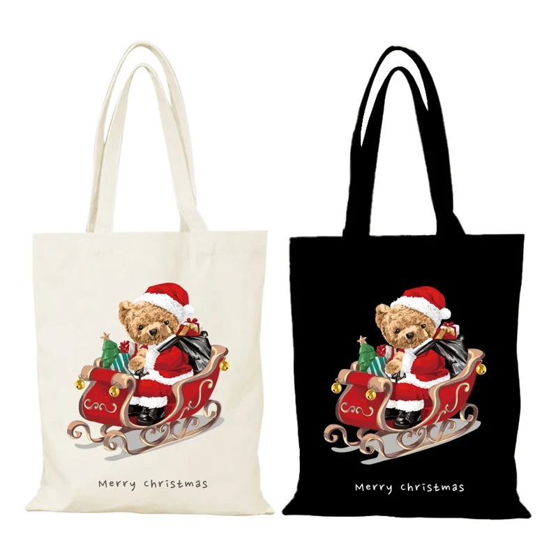 Cartoon bear Women Handbag Christmas Gifts Handbags Fashion the Tote Bag Lady Bags Eco Shopper Shopping Beach Cloth Canvas Woman
Cartoon bear Women Handbag Christmas Gifts Handbags Fashion the Tote Bag Lady Bags Eco Shopper Shopping Beach Cloth Canvas Woman