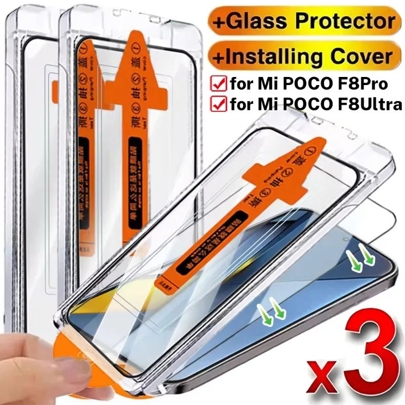 Защитные пленки для экрана Xiaomi POCO F8 Pro F8Ultra, 3/1 шт., полное покрытие, без пыли, из закаленного стекла, с установочным комплектом
Защитные пленки для экрана Xiaomi POCO F8 Pro F8Ultra, 3/1 шт., полное покрытие, без пыли, из закаленного стекла, с установочным комплектом