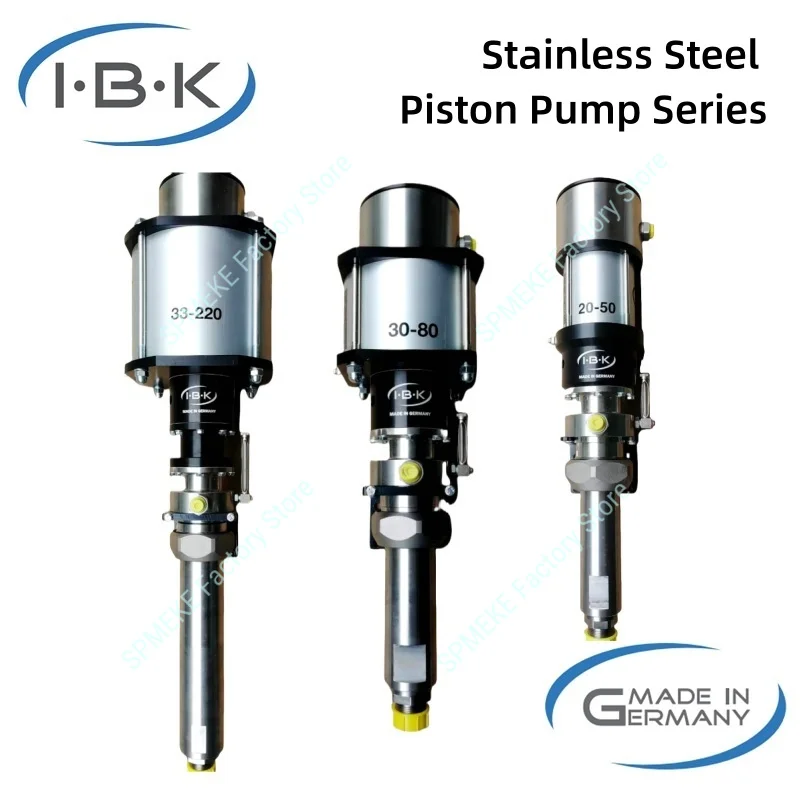 Germany IBK 33-110 Stainless Steel Piston Pump 45-50 High Pressure Pump Furniture Industrial 30-80 Pneumatic Spraying Equipment
Germany IBK 33-110 Stainless Steel Piston Pump 45-50 High Pressure Pump Furniture Industrial 30-80 Pneumatic Spraying Equipment