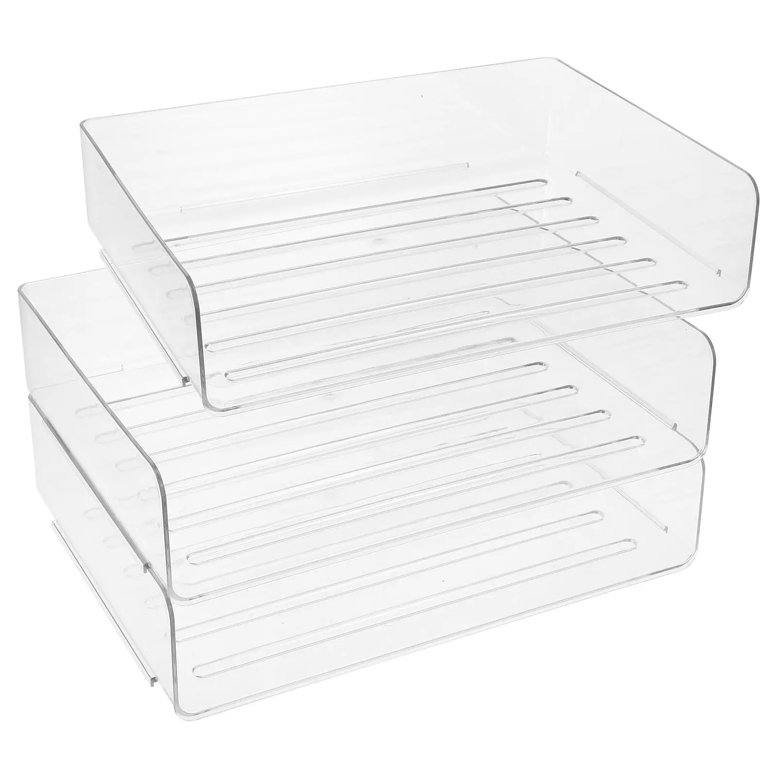 3 Tier File Rack Storage Box PET Desk ganizer Large Paper Tray A4 Documents Office Stacking Design
3 Tier File Rack Storage Box PET Desk ganizer Large Paper Tray A4 Documents Office Stacking Design