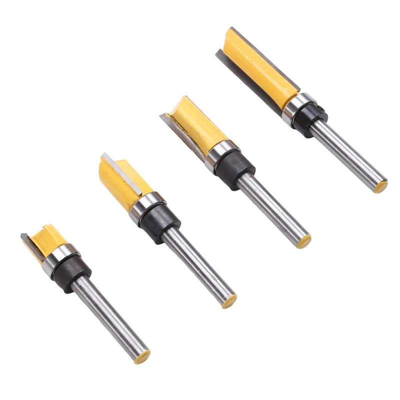 4Pcs 6.35Mm Shank Straight Bit Tungsten Carbide Double Flute Router Bits Milling Cutter For Wood Work Tool Router Bit
4Pcs 6.35Mm Shank Straight Bit Tungsten Carbide Double Flute Router Bits Milling Cutter For Wood Work Tool Router Bit
