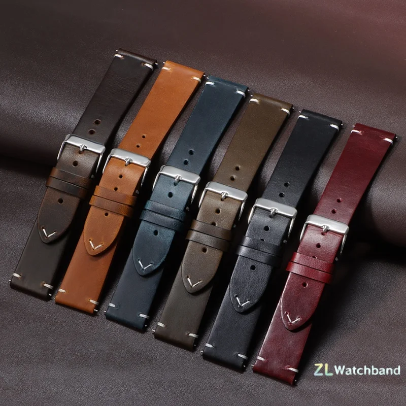 18mm 19mm 20mm 21mm 22mm 24mm Retro Oil Wax Genuine Leather Watchband Quick Release Calfskin Strap for Seiko for Rolex Wristband
18mm 19mm 20mm 21mm 22mm 24mm Retro Oil Wax Genuine Leather Watchband Quick Release Calfskin Strap for Seiko for Rolex Wristband