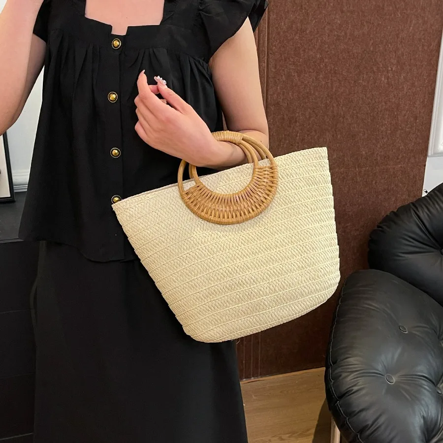 Exquisite Handwoven Rattan Tote Bag: Unique, Niche Instagram-Worthy Woven Shopping Basket - Light Luxury Vacation Handbag
Exquisite Handwoven Rattan Tote Bag: Unique, Niche Instagram-Worthy Woven Shopping Basket - Light Luxury Vacation Handbag