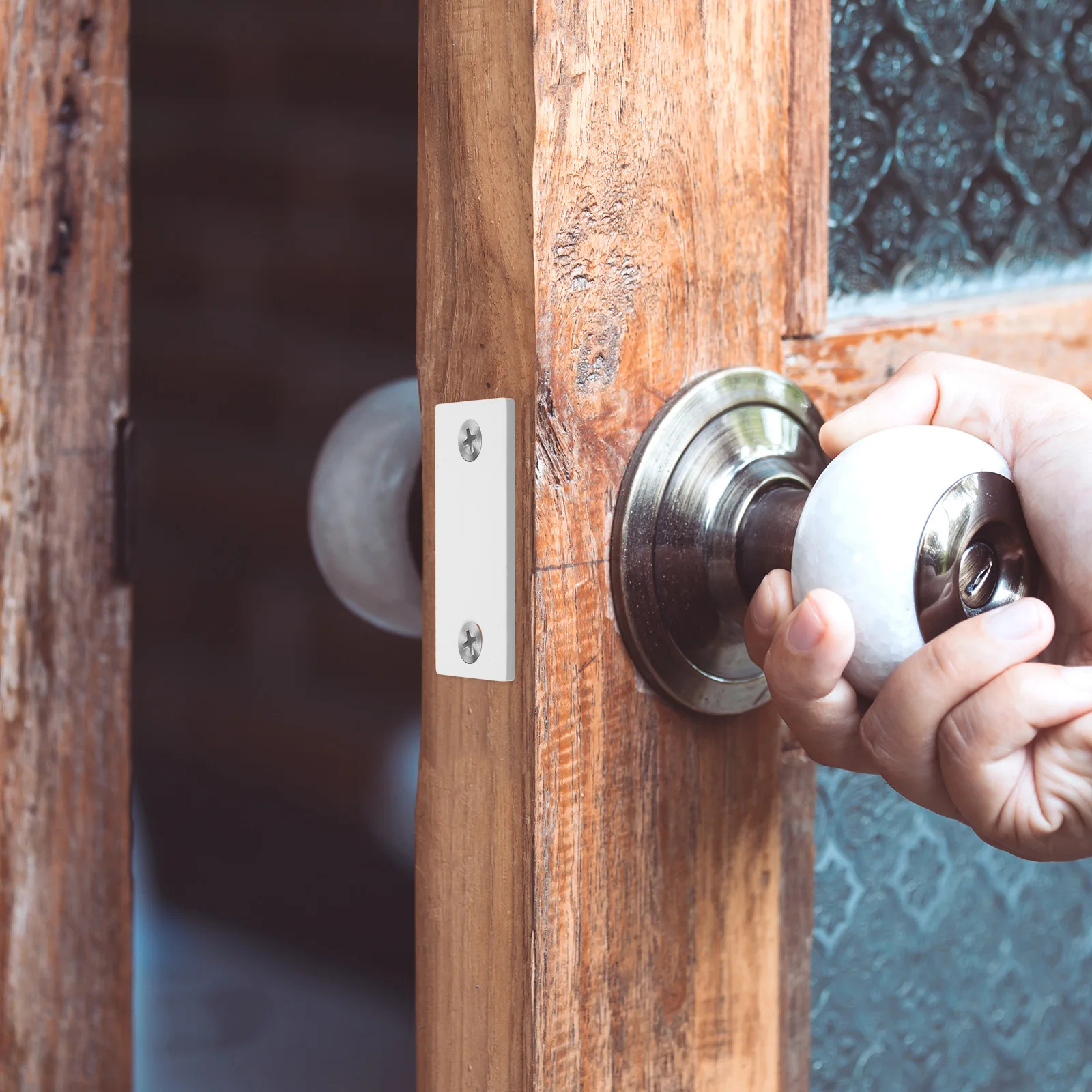 2pcs Stainless Steel Door Edge Filler Plate For Hole Repair Durable Replacement Parts Interior Exterior Doors Door Lock Strike
2pcs Stainless Steel Door Edge Filler Plate For Hole Repair Durable Replacement Parts Interior Exterior Doors Door Lock Strike