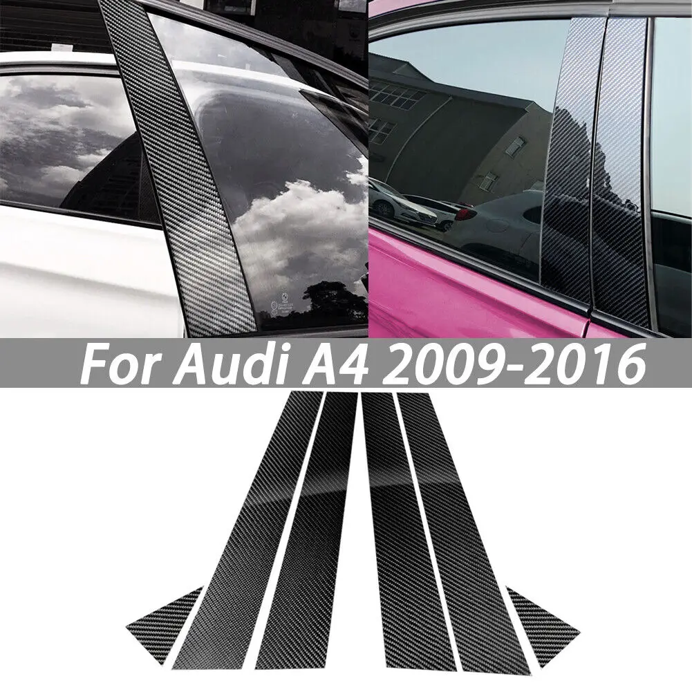 6 шт., накладки на окна из углеродного волокна для украшения автомобиля Audi A4 2009-16
6 шт., накладки на окна из углеродного волокна для украшения автомобиля Audi A4 2009-16