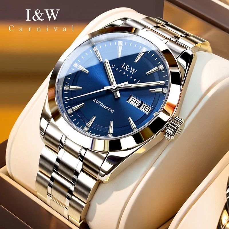 Carnival IW Brand High End Luxury NH36A Movement Mechanical Watch Men Week Date Automatic Watches 50M Waterproof Sapphire Clock
Carnival IW Brand High End Luxury NH36A Movement Mechanical Watch Men Week Date Automatic Watches 50M Waterproof Sapphire Clock