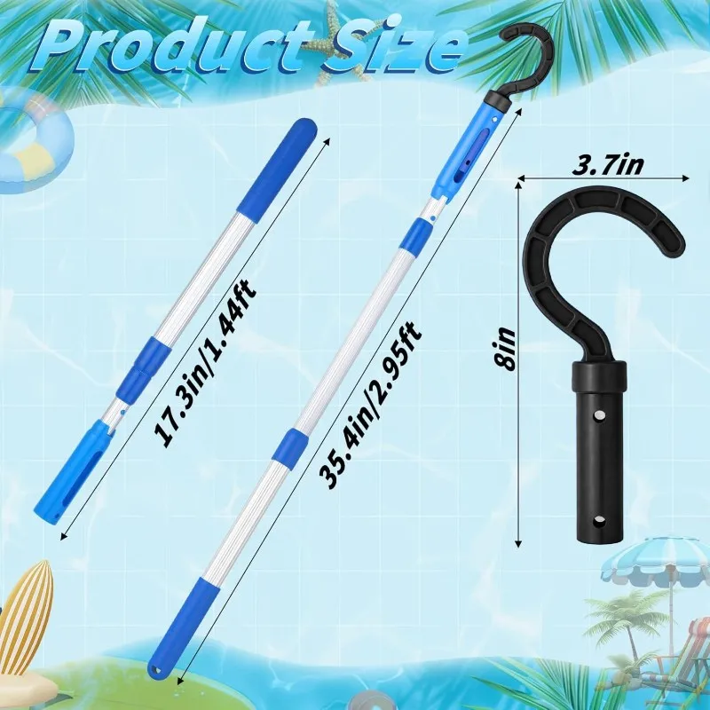 L71A Hook For All Robotic Pool Cleaner With Telescopic Pole Adjustable Hook Cleaning Pole For Grabbing Robotic Vacuum Cleaner
L71A Hook For All Robotic Pool Cleaner With Telescopic Pole Adjustable Hook Cleaning Pole For Grabbing Robotic Vacuum Cleaner