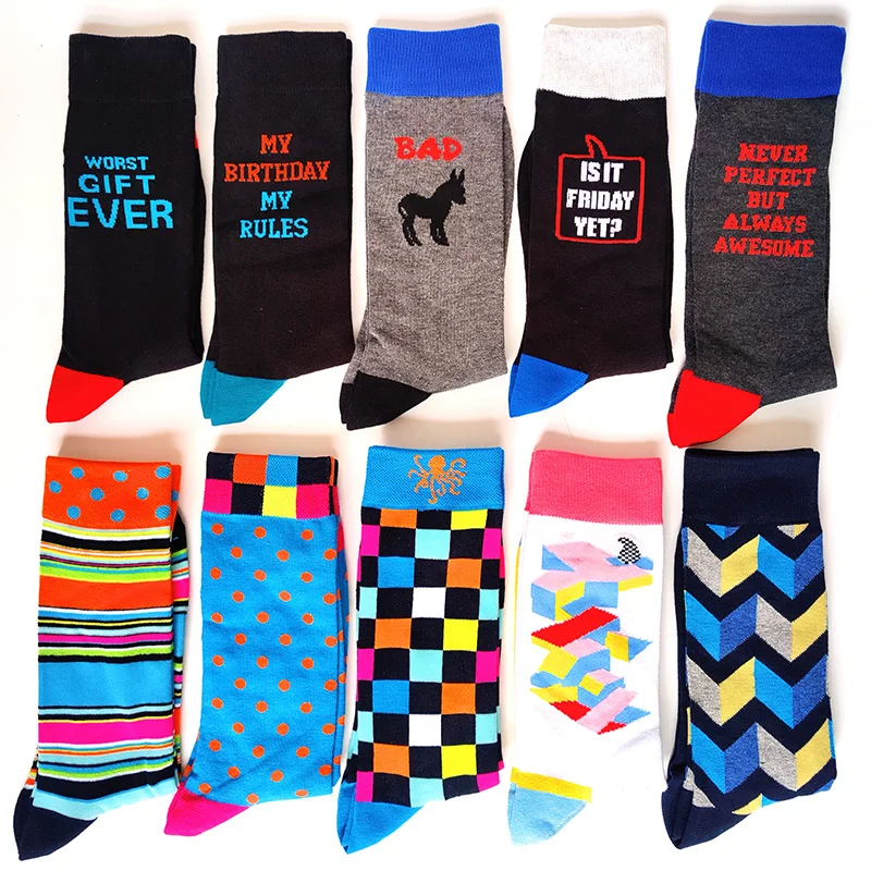 Men Socks Letter,Flower,Poker card,sieve,plant stripes,spots,grids,Pizza,Banana Pattern Funny Casual Socks
Men Socks Letter,Flower,Poker card,sieve,plant stripes,spots,grids,Pizza,Banana Pattern Funny Casual Socks