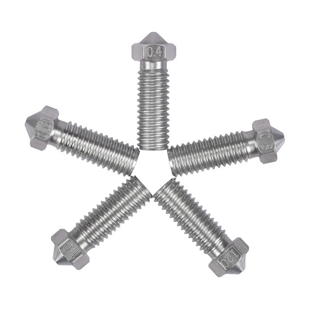 Аксессуары для 3D-принтеров для насадки из вулканической стали E3D из закаленной стали 1,75 мм, 10 комплектов
Аксессуары для 3D-принтеров для насадки из вулканической стали E3D из закаленной стали 1,75 мм, 10 комплектов