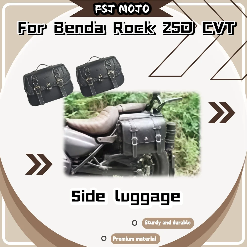 For Benda Rock 250CVT Retro Detachable Top Case & Side Bags, External Key Lock Leather Mod Parts
For Benda Rock 250CVT Retro Detachable Top Case & Side Bags, External Key Lock Leather Mod Parts