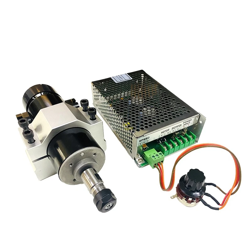 Retail 48V 500W Air Cool Spindle Kits ER11 8Mm Chuck CNC Engraving Machine Tool Replaceable Carbon Brush Spindle Motor
Retail 48V 500W Air Cool Spindle Kits ER11 8Mm Chuck CNC Engraving Machine Tool Replaceable Carbon Brush Spindle Motor