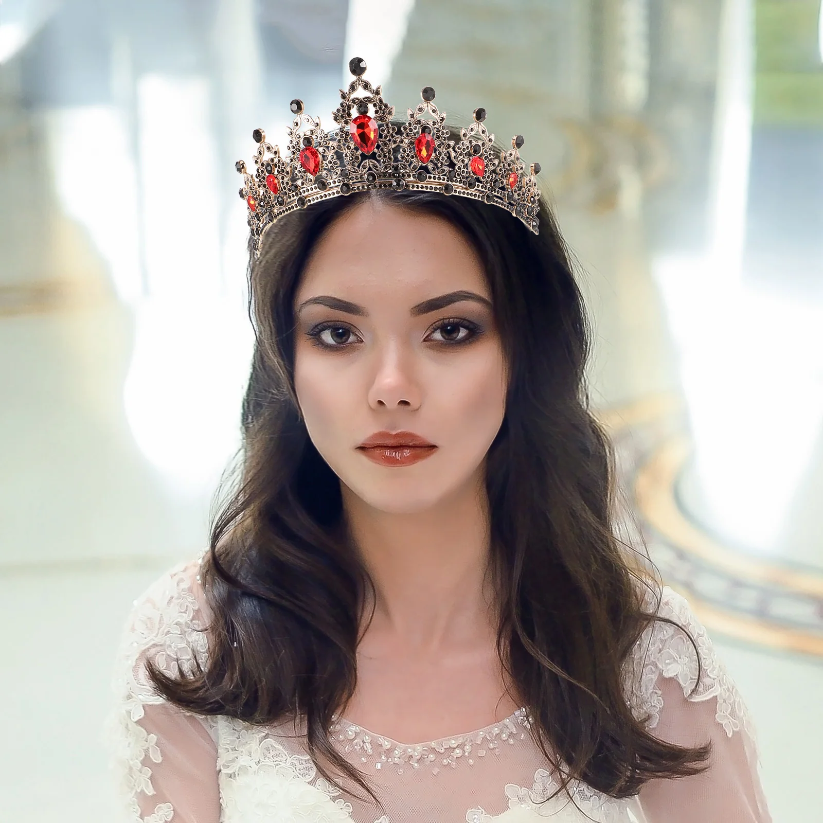 Rhinestone Crown Tiara Wedding Hair Accessories Classic Retro Crown for Women One Size Fits Prom Party Evening 
Rhinestone Crown Tiara Wedding Hair Accessories Classic Retro Crown for Women One Size Fits Prom Party Evening