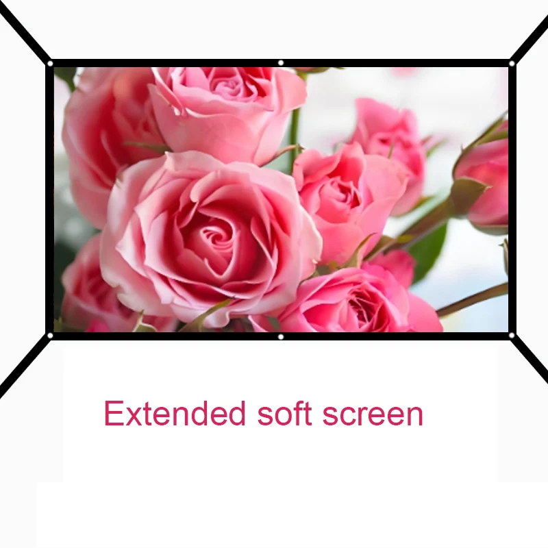 Outdoor projection, home theater projection, 150 inch portable screen, large size, easy installation, hanging hole extension.
Outdoor projection, home theater projection, 150 inch portable screen, large size, easy installation, hanging hole extension.