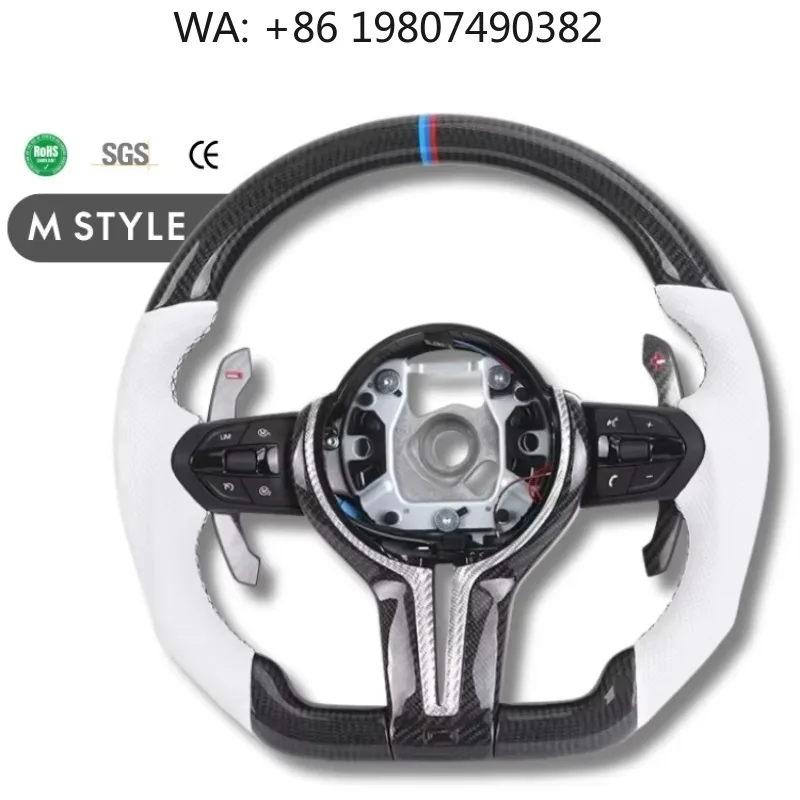 Semi-Punched White Leather Carbon Steering Wheel, M Sport Upgrade Mod Parts Fits F10 F20 F22 F30 F31 M3 F80 M4 M5 E70 E90 X5 X5M
Semi-Punched White Leather Carbon Steering Wheel, M Sport Upgrade Mod Parts Fits F10 F20 F22 F30 F31 M3 F80 M4 M5 E70 E90 X5 X5M