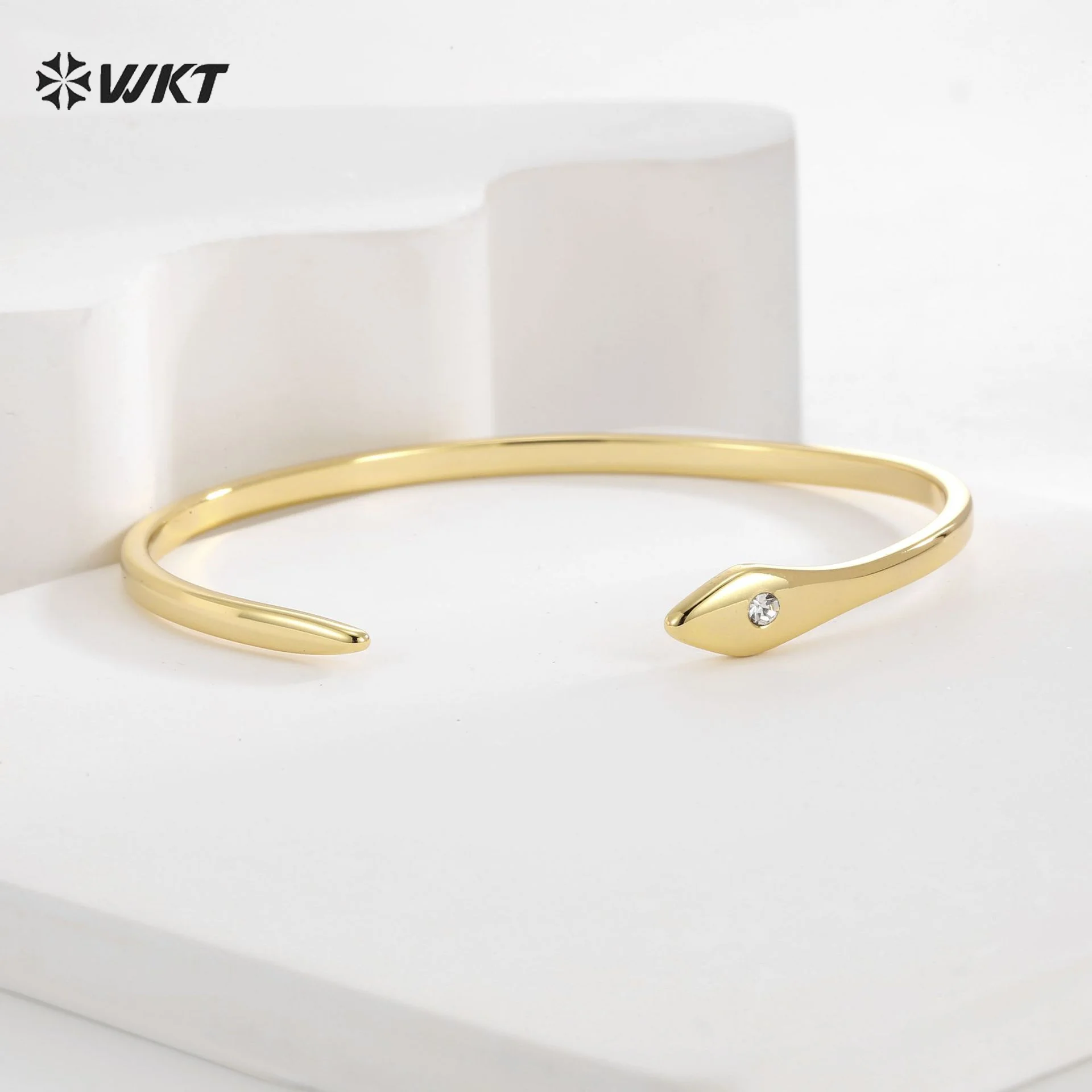 WT-MB127 WKT Новинка: Золотой браслет-манжета с микроинкрустацией цирконами, простой стиль, регулируемый, для элегантных дам, в подарок
WT-MB127 WKT Новинка: Золотой браслет-манжета с микроинкрустацией цирконами, простой стиль, регулируемый, для элегантных дам, в подарок