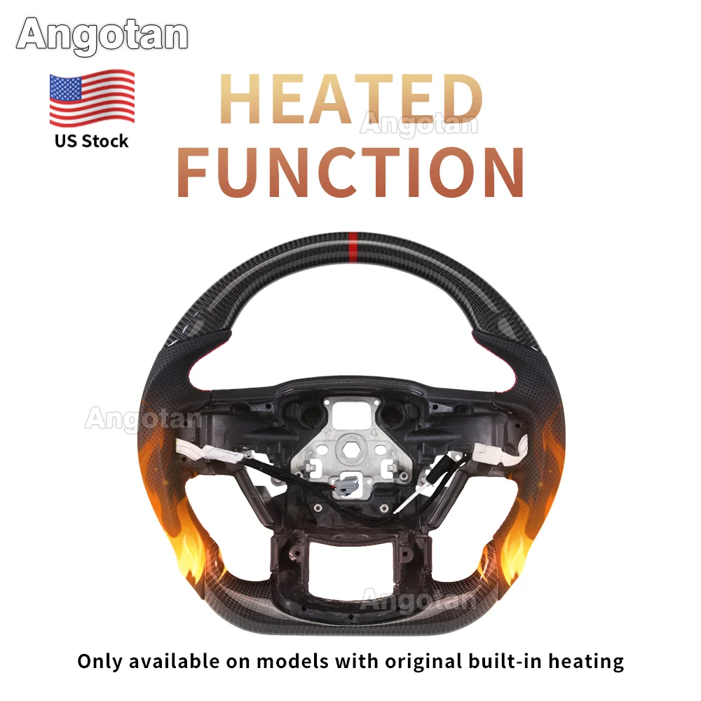Real Carbon Fiber Heated Steering Wheel for F150 Raptor 2015-2020 Flat-bottom Preforated Leather Grip with Paddle Holes
Real Carbon Fiber Heated Steering Wheel for F150 Raptor 2015-2020 Flat-bottom Preforated Leather Grip with Paddle Holes