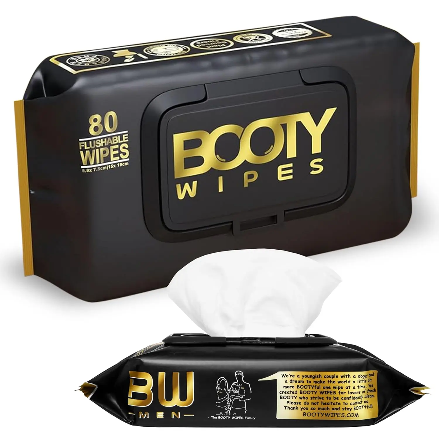 80 Flushable Wipes for Adults - Vitamin E & Aloe, pH Balanced, Extra-Large, Travel-Friendly
80 Flushable Wipes for Adults - Vitamin E & Aloe, pH Balanced, Extra-Large, Travel-Friendly