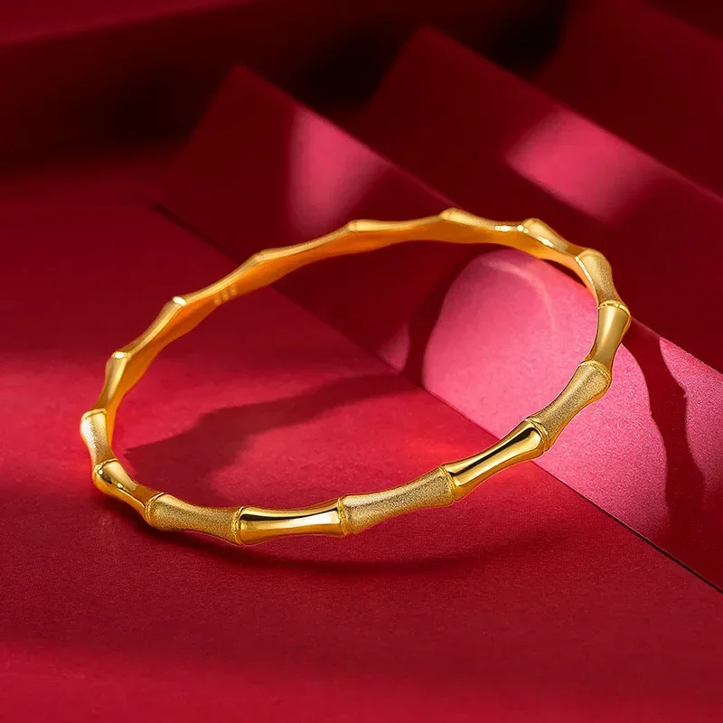 9999 Real Gold 24K Section High Rise Bamboo Bracelet Pure Gold Light Sand Bamboo Bracelet Women's
9999 Real Gold 24K Section High Rise Bamboo Bracelet Pure Gold Light Sand Bamboo Bracelet Women's