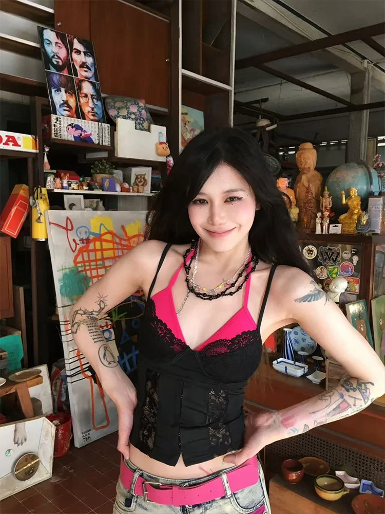 Forlions Pure Color Sexy Lace Strap ort Fit Inner Wear Outer Wear ort Top Women's Busin Casual Single Piece Spring
Forlions Pure Color Sexy Lace Strap ort Fit Inner Wear Outer Wear ort Top Women's Busin Casual Single Piece Spring