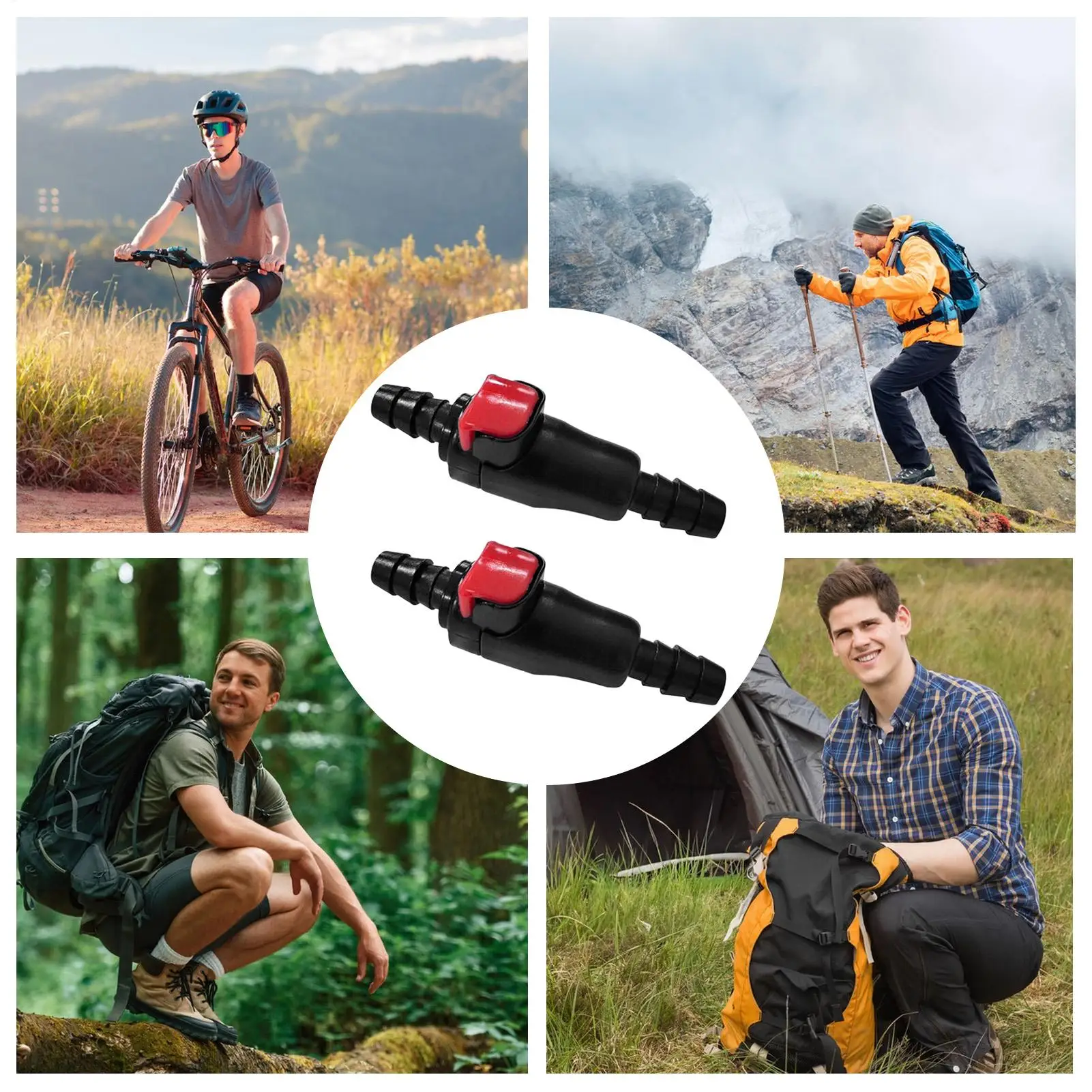 Water Bag Connector 2 Pieces Leakproof Connector Water Storage Hydration Bladder Adapter For Hiking Travel Backpacking Outdoor
Water Bag Connector 2 Pieces Leakproof Connector Water Storage Hydration Bladder Adapter For Hiking Travel Backpacking Outdoor
