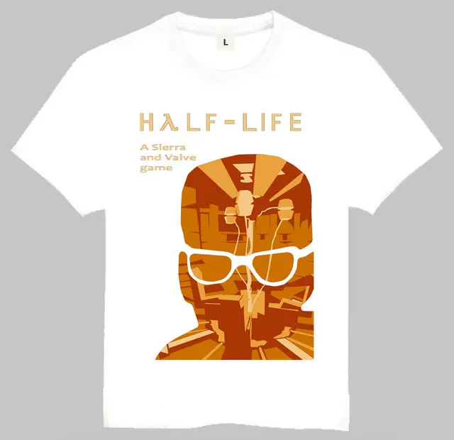 Футболка Half Life Футболка Semi-Life Европейская и американская трендовая футболка с логотипом игры Стильная удобная высококачественная модная футболка
Футболка Half Life Футболка Semi-Life Европейская и американская трендовая футболка с логотипом игры Стильная удобная высококачественная модная футболка