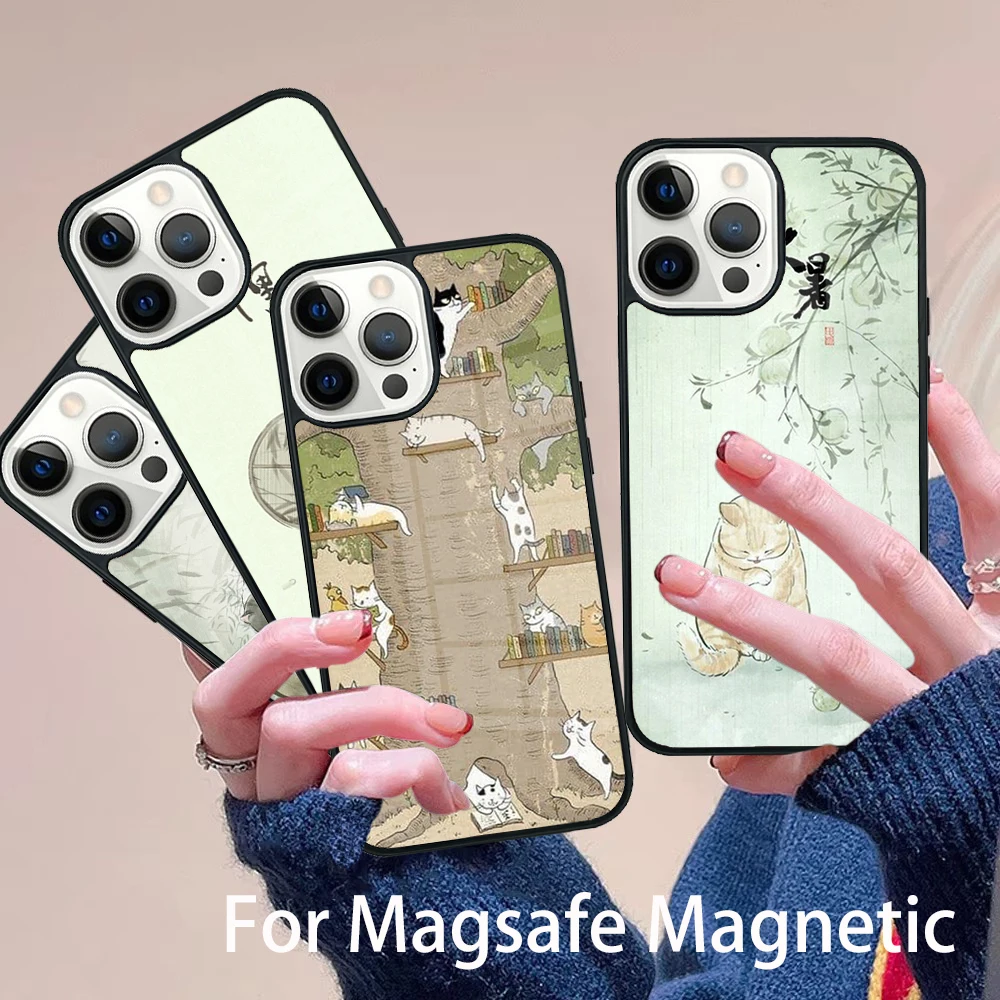Japanese Cat Culture Aesthetic Art Phone Case Magesafe Magnetic Wireless Charge Cover For IPhone 16 11 12 13 14 15 Pro Max Plus
Japanese Cat Culture Aesthetic Art Phone Case Magesafe Magnetic Wireless Charge Cover For IPhone 16 11 12 13 14 15 Pro Max Plus