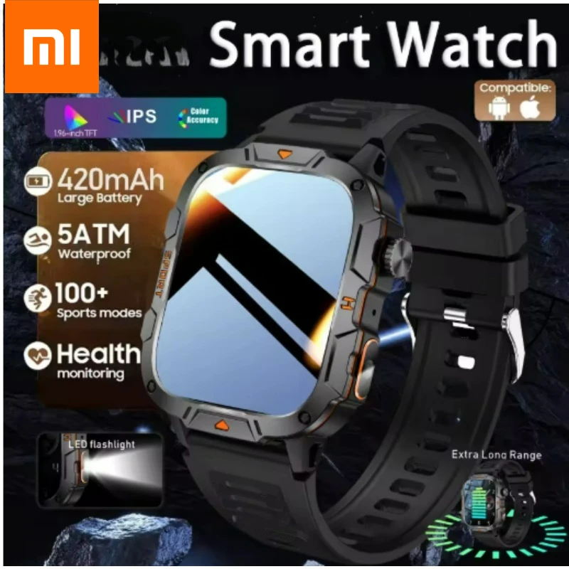 Xiaomi Military 2026 Новые Смарт-часы для мужчин 1,96-дюймовый AMOLED-экран 5 АТМ Водонепроницаемый спортивный фитнес-трекер BT Call Smartwatch
Xiaomi Military 2026 Новые Смарт-часы для мужчин 1,96-дюймовый AMOLED-экран 5 АТМ Водонепроницаемый спортивный фитнес-трекер BT Call Smartwatch