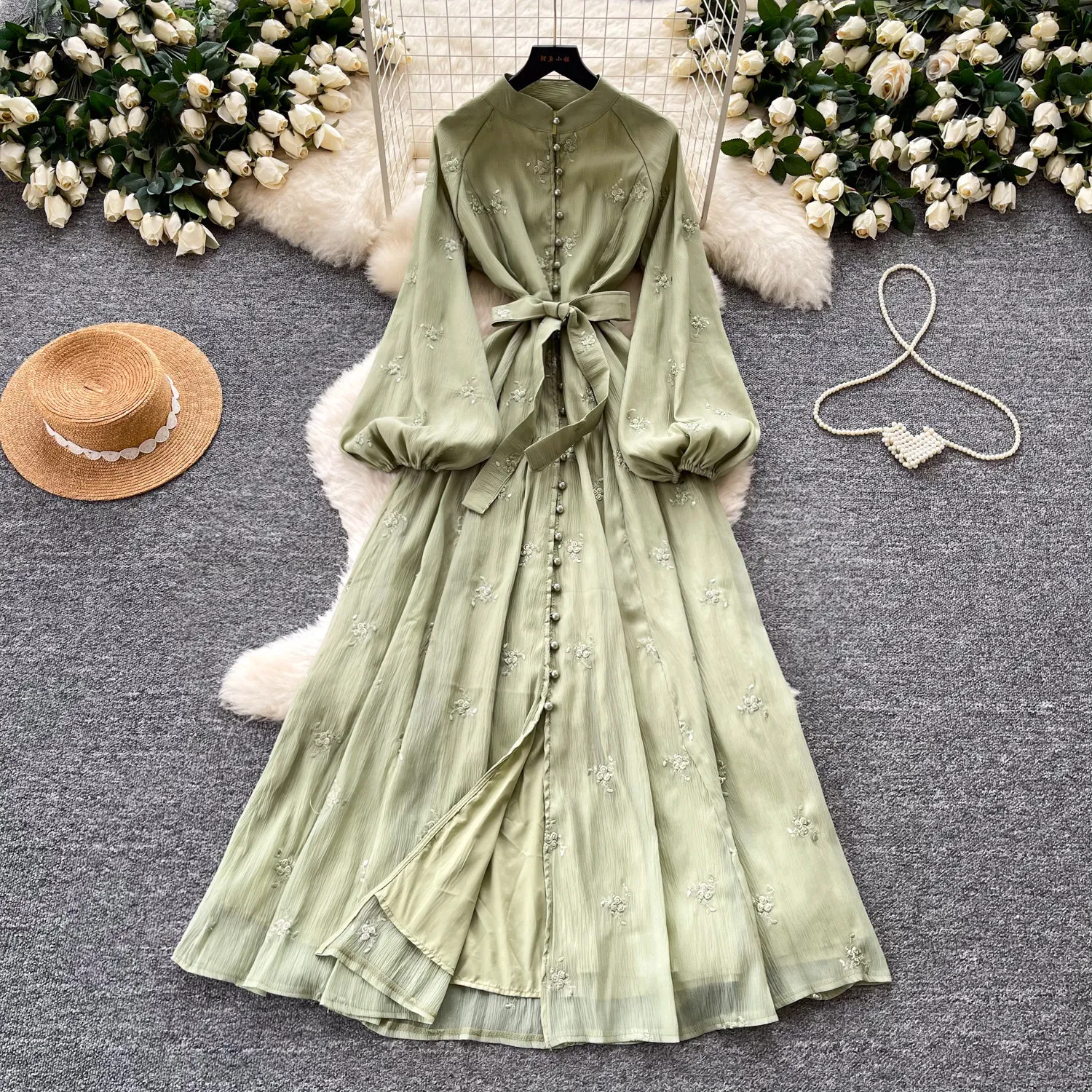 Long Dress Women Dresses A Line Vestidos Y2k Streetwear Round Neck Lantern Sleeve Tight Waist Lace Up Elegant Party Night 2026
Long Dress Women Dresses A Line Vestidos Y2k Streetwear Round Neck Lantern Sleeve Tight Waist Lace Up Elegant Party Night 2026