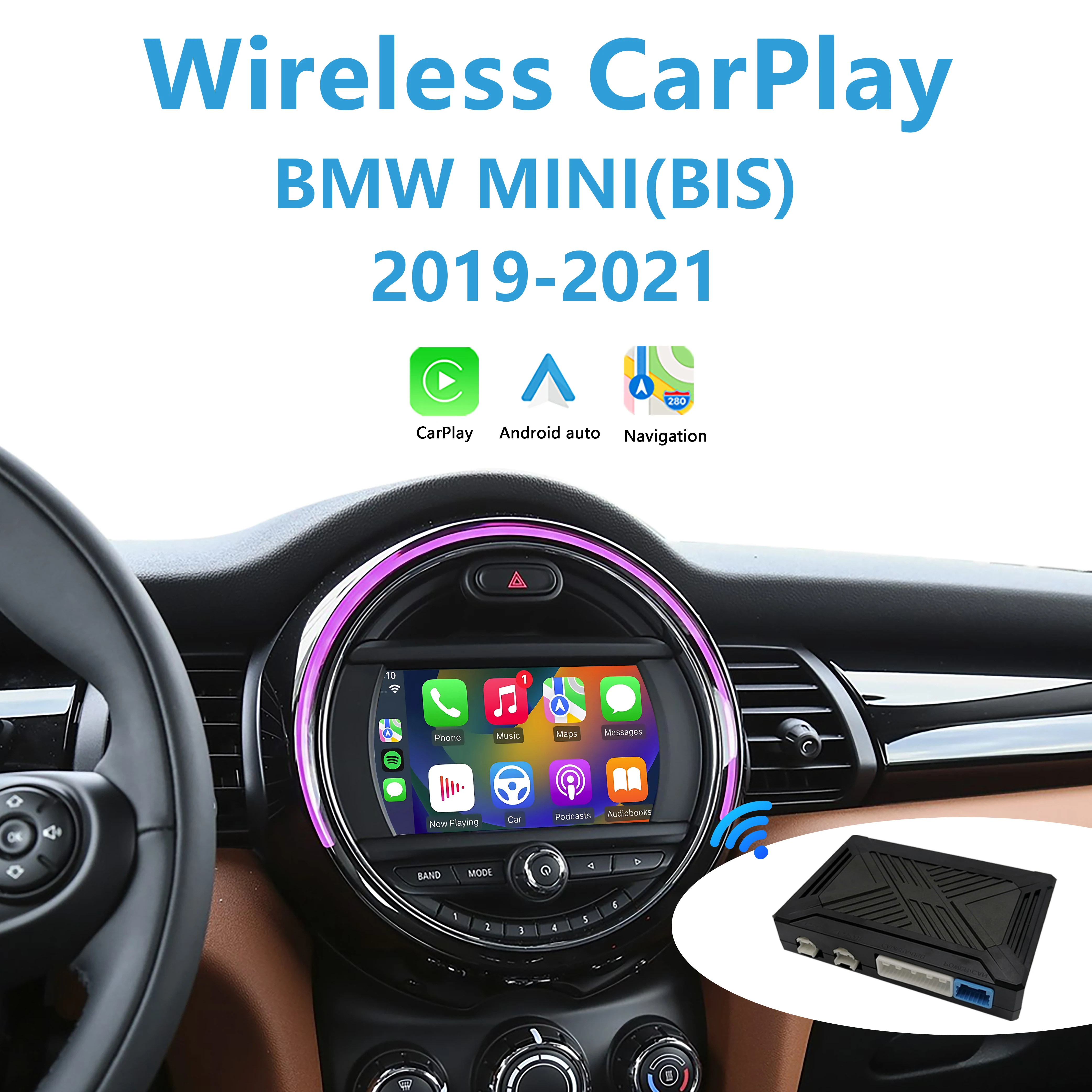 BMW MINI Apple CarPlay for 2019-2021 Original BIS System 6.5inch Screen Add Wireless Android Auto No Fit EVO NBT CIC
BMW MINI Apple CarPlay for 2019-2021 Original BIS System 6.5inch Screen Add Wireless Android Auto No Fit EVO NBT CIC
