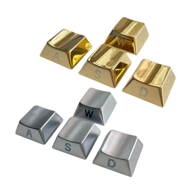 Zinc Alloy WASD Keycaps 4PCS Metal Keycap Side Engraving For Mechanical Keyboard Keycaps for Gamers and Typists
Zinc Alloy WASD Keycaps 4PCS Metal Keycap Side Engraving For Mechanical Keyboard Keycaps for Gamers and Typists