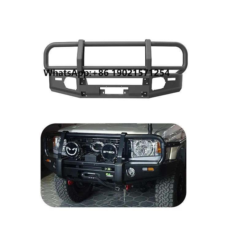 Steel Front Big Bull Bar With Lights New Design 4x4 Off-road Parts Wholesale for Land Cruiser71 76 78 79 Front Bumper
Steel Front Big Bull Bar With Lights New Design 4x4 Off-road Parts Wholesale for Land Cruiser71 76 78 79 Front Bumper