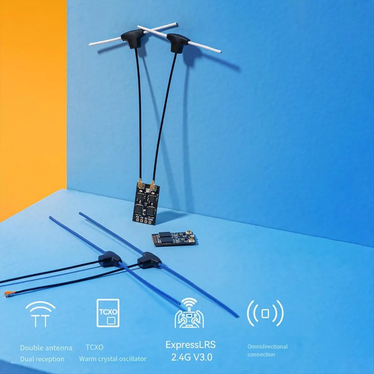 (A30I) SuperD ELRS 915MHz Diversity Receiver ExprssLRS RX 2T Antennas TCXO for RC FPV Long Range/Freestyle Drone
(A30I) SuperD ELRS 915MHz Diversity Receiver ExprssLRS RX 2T Antennas TCXO for RC FPV Long Range/Freestyle Drone
