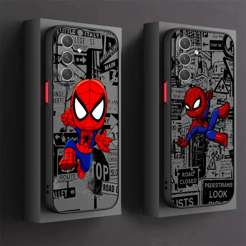 Marvel Spider Man Characters Frosted Translucent For Samsung Galaxy S24 S23 S22 S21 S20 FE S10 S9 S8 Plus Ultra Pro 5G Soft
Marvel Spider Man Characters Frosted Translucent For Samsung Galaxy S24 S23 S22 S21 S20 FE S10 S9 S8 Plus Ultra Pro 5G Soft