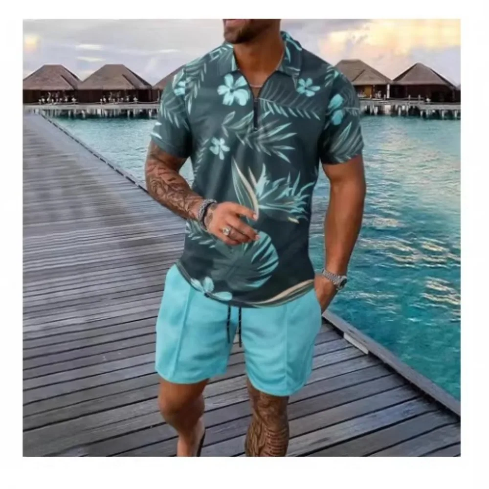 Minimalist Men's Casual Style Printed Plant Seaside Vacation Short Sleeved Two-piece Set Fashionable Street Style
Minimalist Men's Casual Style Printed Plant Seaside Vacation Short Sleeved Two-piece Set Fashionable Street Style