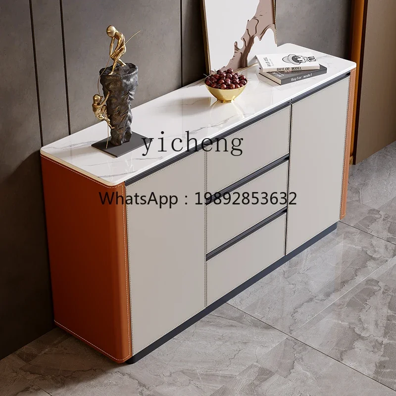 Minimalist Saddle Leather Dining Side Cabinet Marble Entry Entrance Cabinet Multifunctional Solid Wood Tea Cabinet
Minimalist Saddle Leather Dining Side Cabinet Marble Entry Entrance Cabinet Multifunctional Solid Wood Tea Cabinet