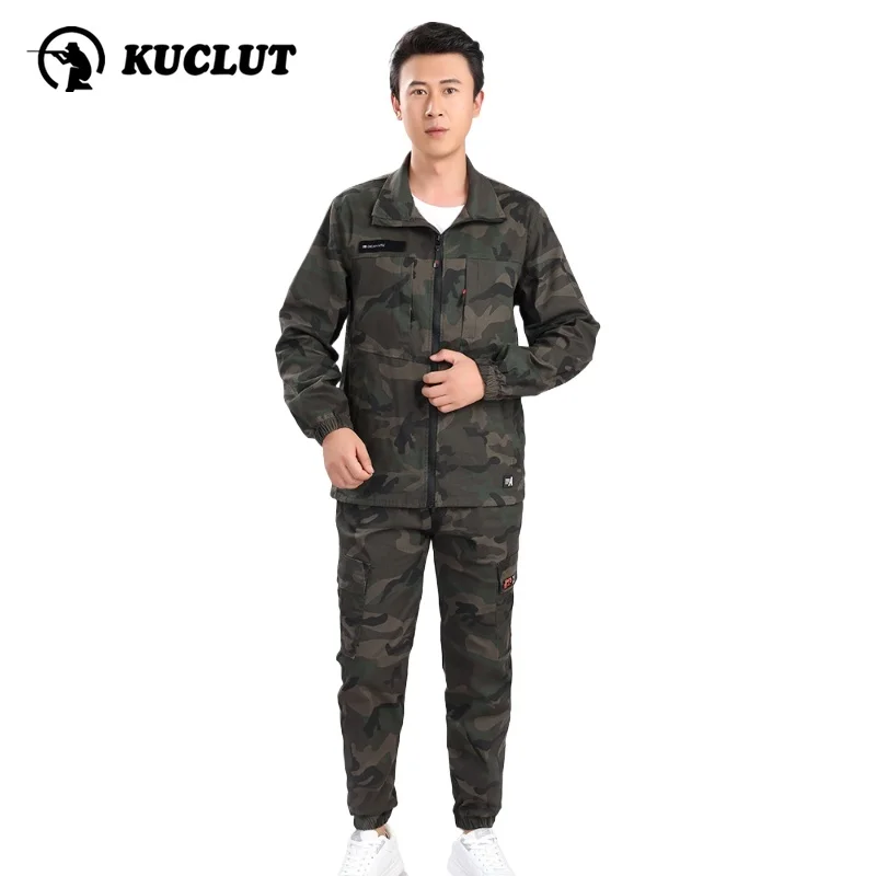 Spring Thin Style Cotton Elastic Work Clothes Men Tactics Set Wear Resistant Training Suit Camouflage Labor Protection Uniform
Spring Thin Style Cotton Elastic Work Clothes Men Tactics Set Wear Resistant Training Suit Camouflage Labor Protection Uniform