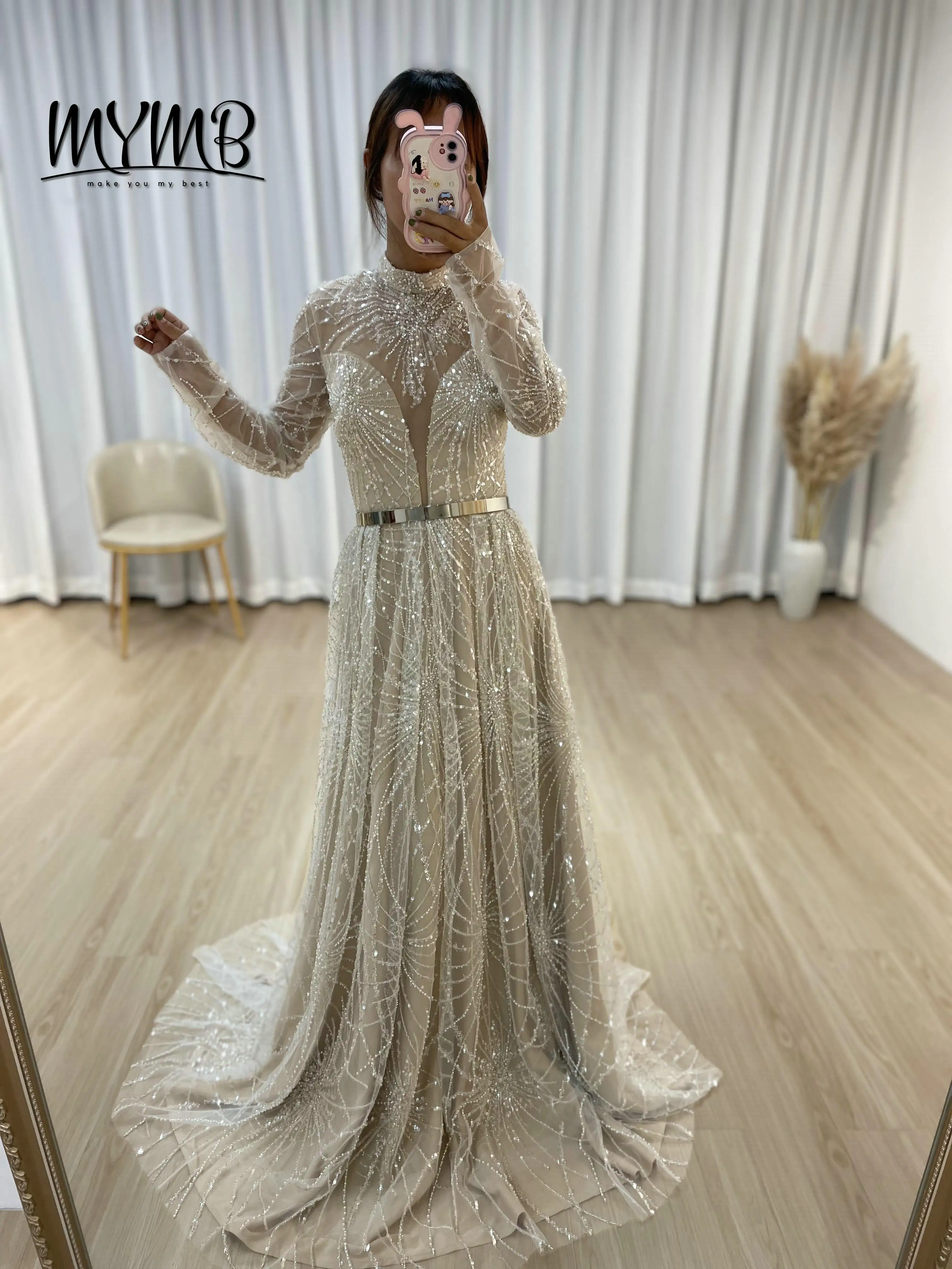 MYMB Chic Luxury Evening Pearls Sequin Dresses High Neck Goddess Style Wedding Dresses Women Long Dress with Long Sleeve MY30030
MYMB Chic Luxury Evening Pearls Sequin Dresses High Neck Goddess Style Wedding Dresses Women Long Dress with Long Sleeve MY30030