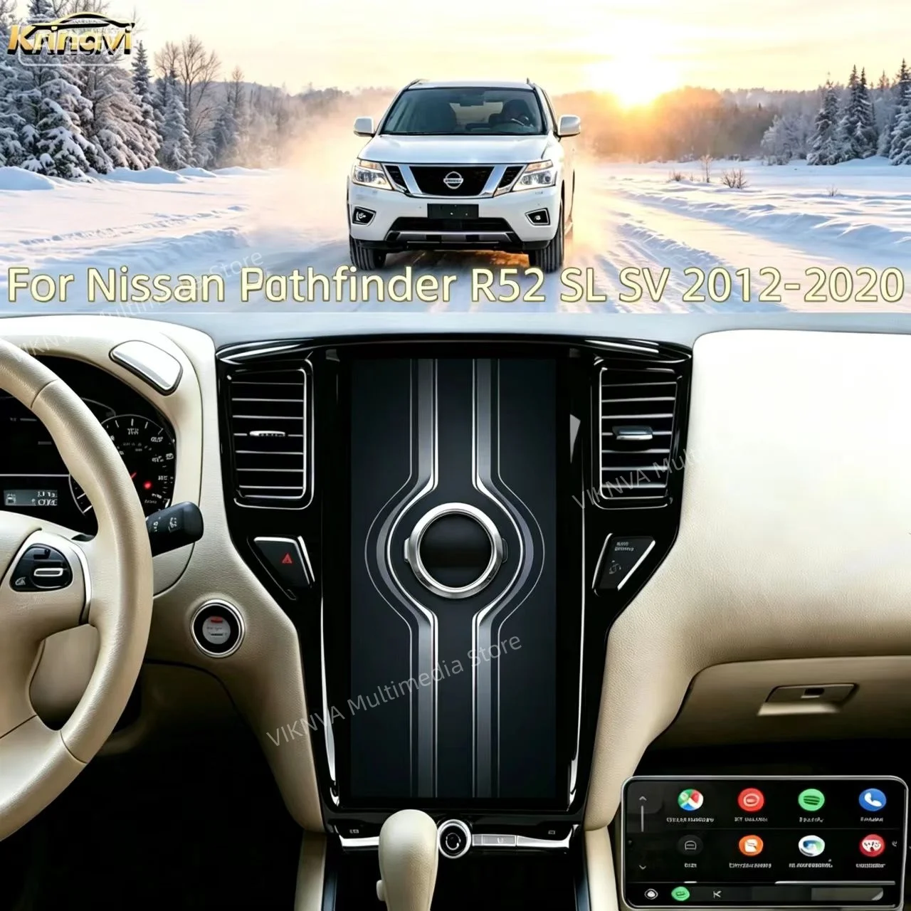 14.8" QLED Carplay Auto Android 8G+256G Car DVD Player GPS Map WIFI Bluetooth Radio For Nissan Pathfinder 2012-2020
14.8" QLED Carplay Auto Android 8G+256G Car DVD Player GPS Map WIFI Bluetooth Radio For Nissan Pathfinder 2012-2020